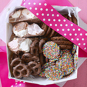 Box with various confections