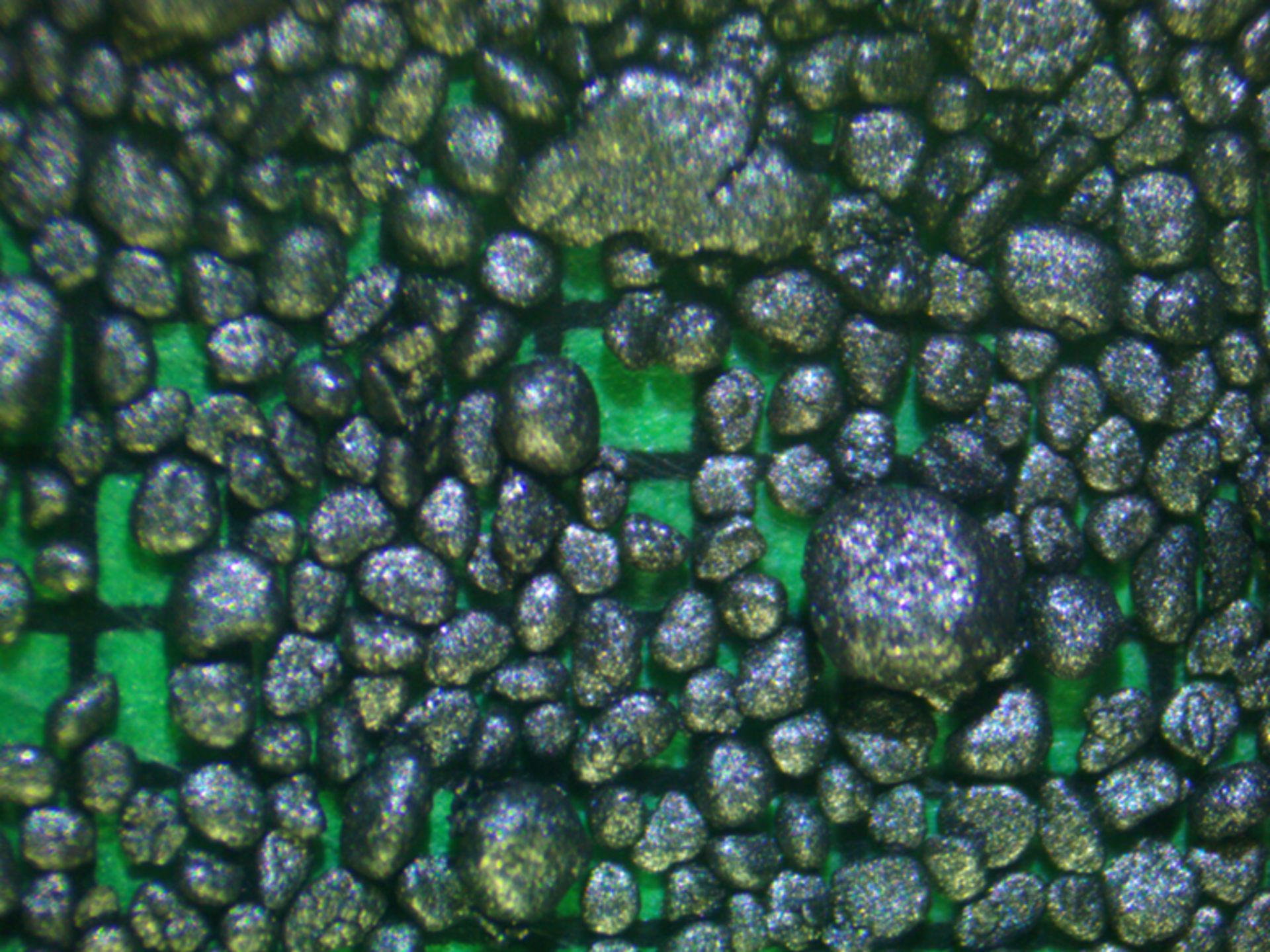 Granules made in an EIRICH mixer