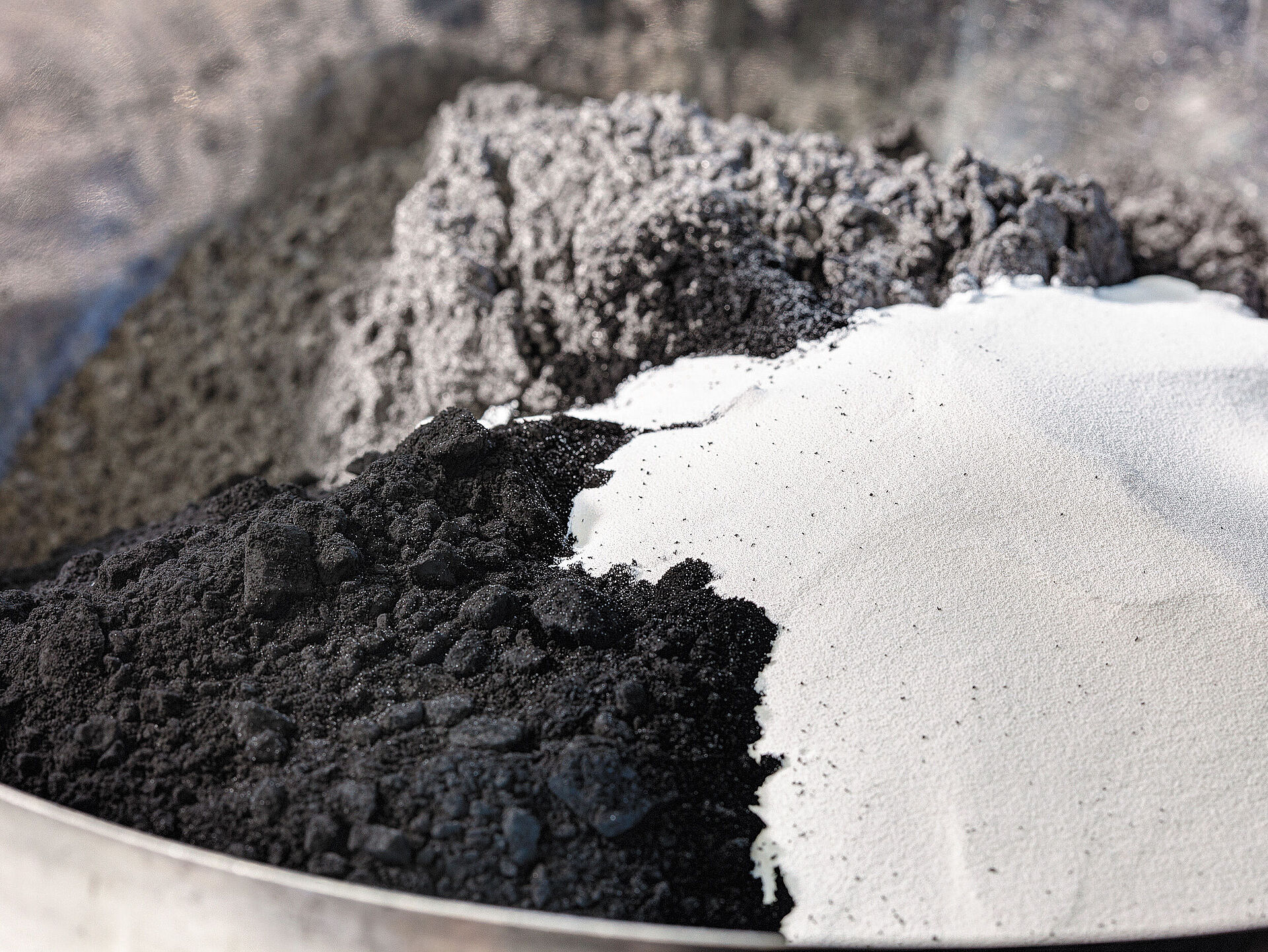 Raw material powders for lithium-ion battery