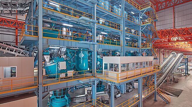 EIRICH sand preparation system in foundry