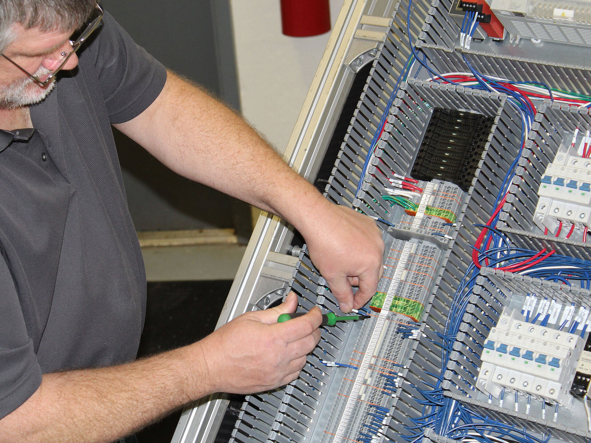 Engineer building EIRICH control panel