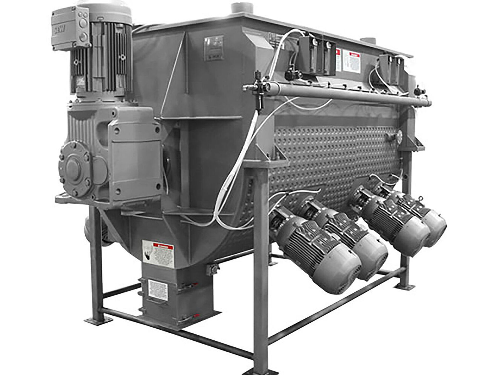 Jacketed APS blender with four chopper motors Jacketed APS blender with four chopper motors
