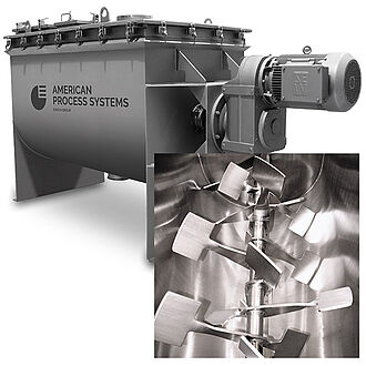 Fluidized paddle blender form APS Fluidized paddle blender form APS