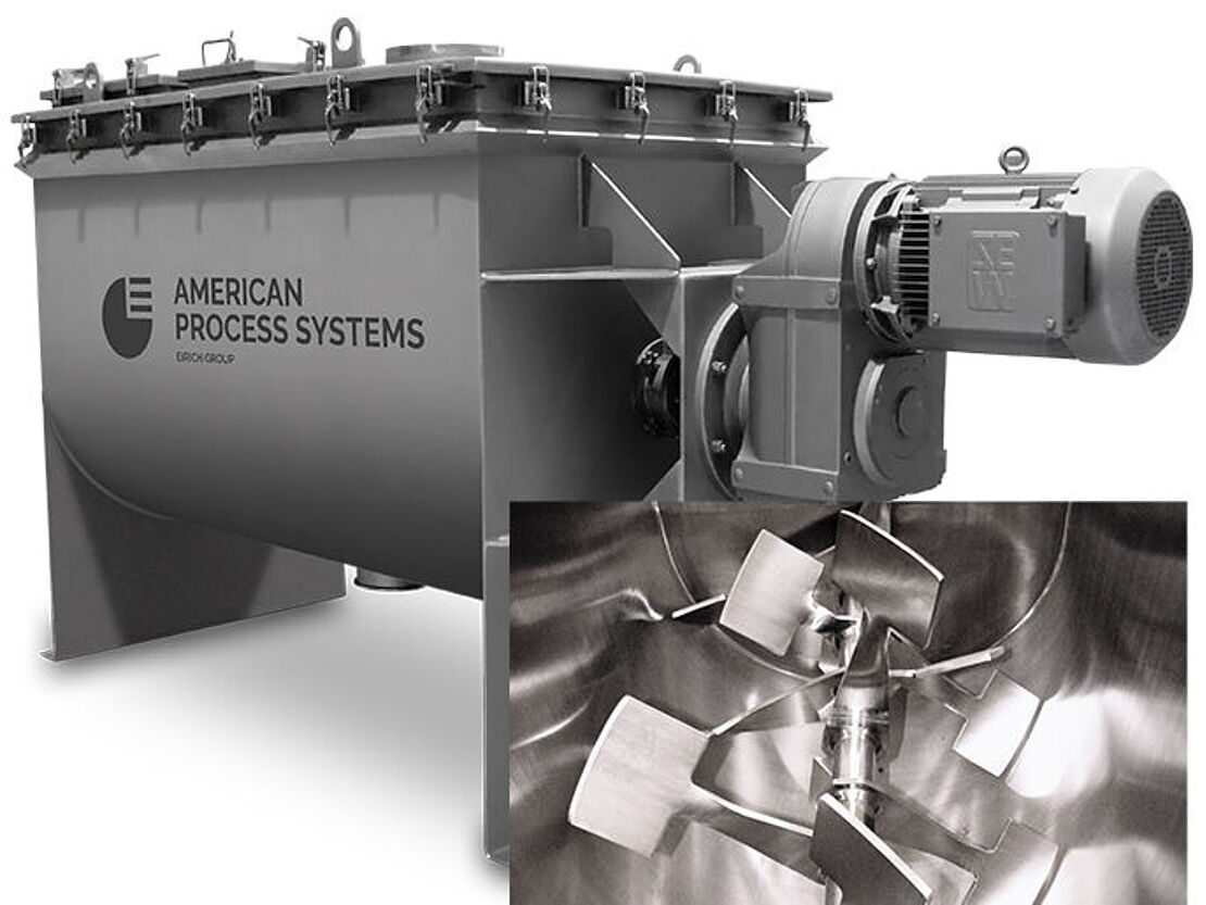 Fluidized paddle blender form APS